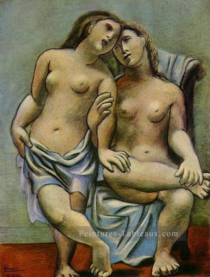 Deux femmes nues 1 1906 cubistes Peintures à l'huile